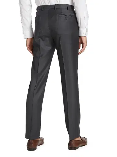 Giorgio Armani Men's GA Wool Trousers - Charcoal - Size 40 | Thumbnail 5