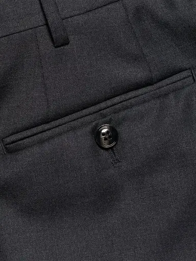 Giorgio Armani Men's GA Wool Trousers - Charcoal - Size 40 | Thumbnail 7