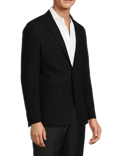 Etro Men's Roma Cotton Jacket - Black - Size 52 | Thumbnail 4