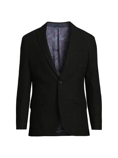 Etro Men's Roma Cotton Jacket - Black - Size 52 | Thumbnail 1