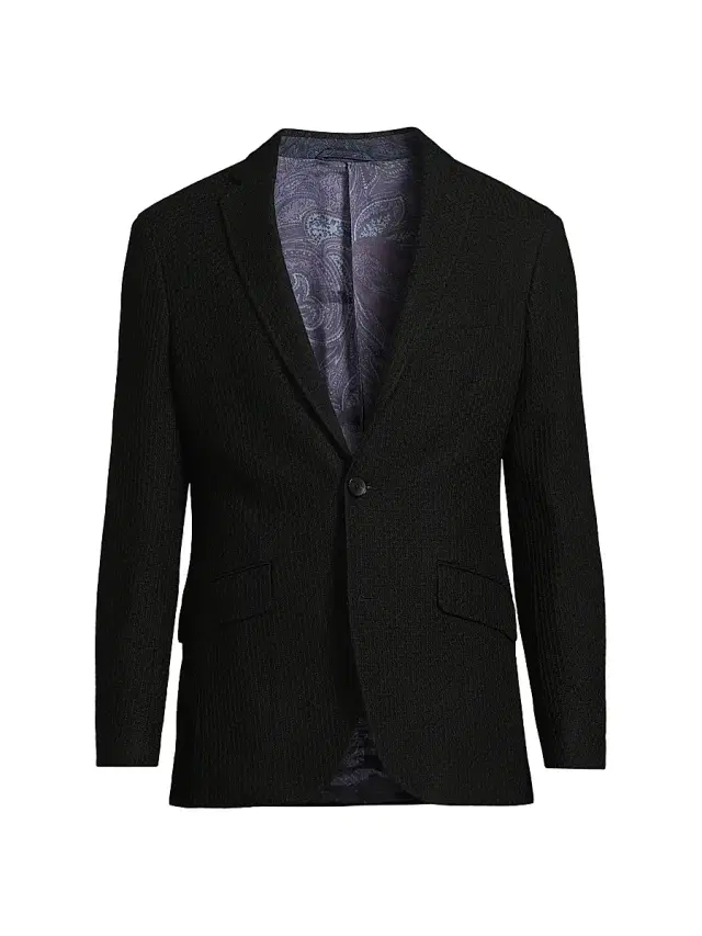 Men's Roma Cotton Jacket - Black