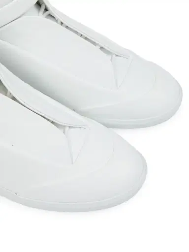 Maison Margiela Men's Future Leather Sneakers - White | Thumbnail 4 Maison Margiela Men's Future Leather Sneakers - White | Thumbnail 4