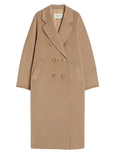 Max Mara Women's 101801 Icon Madame Wool Cashmere Double-Breasted Coat - Camel | Thumbnail 1