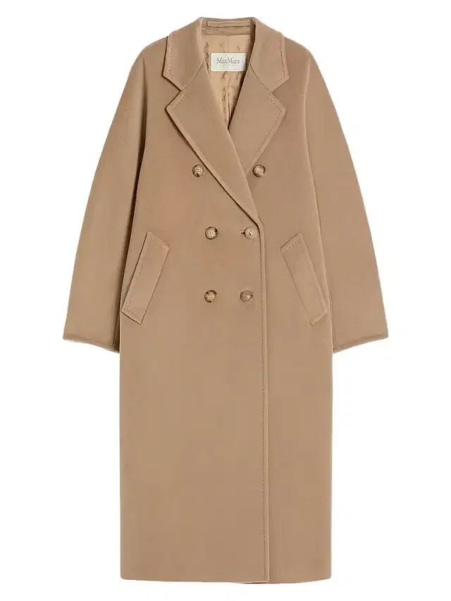 Max Mara Women's 101801 Icon Madame Wool Cashmere Double-Breasted Coat - Camel
