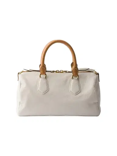 Prada Women's Small Leather Top-Handle Bag - White | Thumbnail 4 Prada Women's Small Leather Top-Handle Bag - White | Thumbnail 4