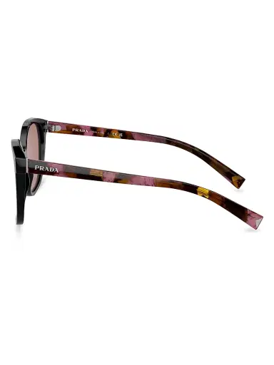 Prada Women's 53MM Square Sunglasses - Black Rose Taupe | Thumbnail 3