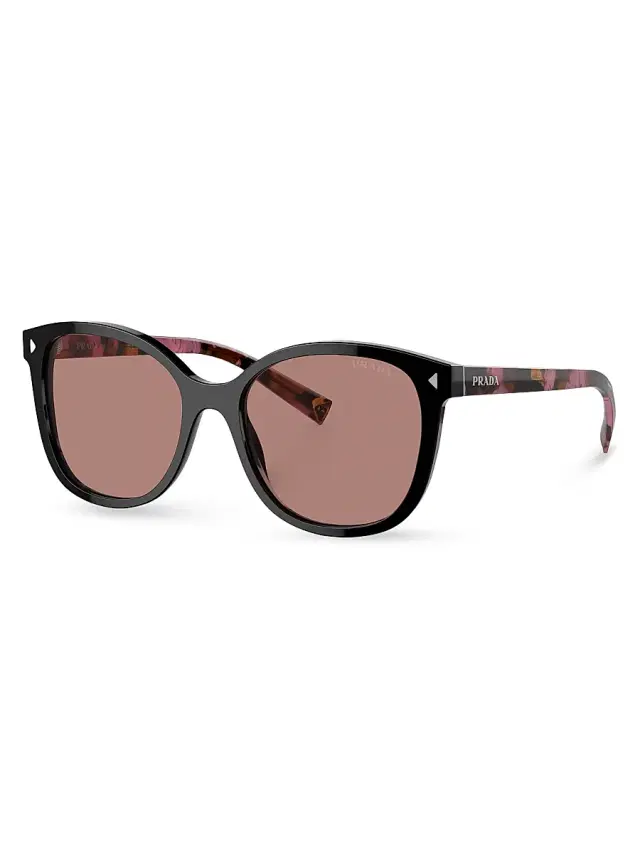 Prada Women's 53MM Square Sunglasses - Black Rose Taupe