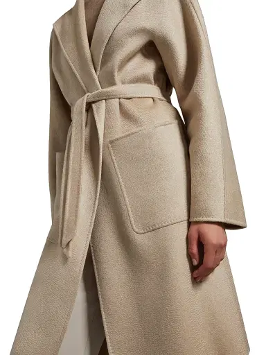 Max Mara Women's Midi Cashmere Cardigan Coat - Sand - Size 12 | Thumbnail 4 Max Mara Women's Midi Cashmere Cardigan Coat - Sand - Size 12 | Thumbnail 4