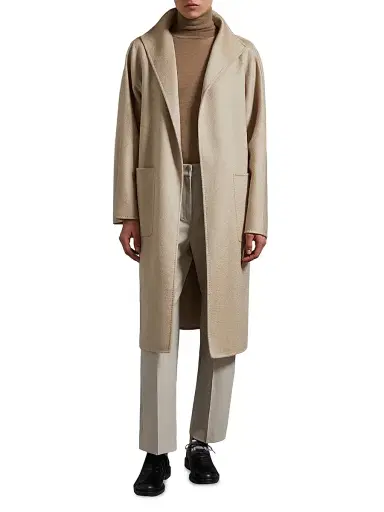 Max Mara Women's Midi Cashmere Cardigan Coat - Sand - Size 12 | Thumbnail 6 Max Mara Women's Midi Cashmere Cardigan Coat - Sand - Size 12 | Thumbnail 6