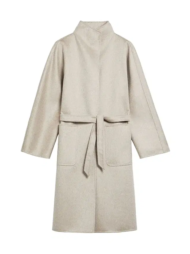 Women's Midi Cashmere Cardigan Coat - Sand