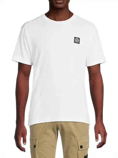 Stone Island Men's Cotton Crewneck T-Shirt - White - Size XXL | Thumbnail 3 Stone Island Men's Cotton Crewneck T-Shirt - White - Size XXL | Thumbnail 3