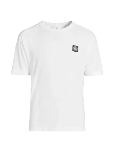 Stone Island Men's Cotton Crewneck T-Shirt | Thumbnail 1 Stone Island Men's Cotton Crewneck T-Shirt | Thumbnail 1