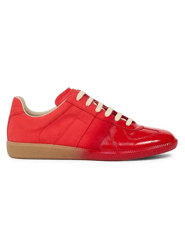 Maison Margiela Men's Replica Leather Low-Top Sneakers - Siren