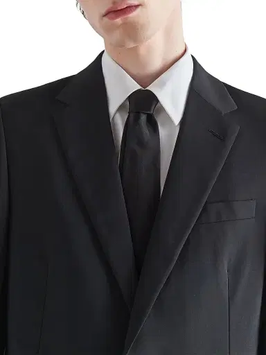 Prada Men's Single Breasted Wool and Mohair Suit - Black - Size 40 | Thumbnail 3 Prada Men's Single Breasted Wool and Mohair Suit - Black - Size 40 | Thumbnail 3