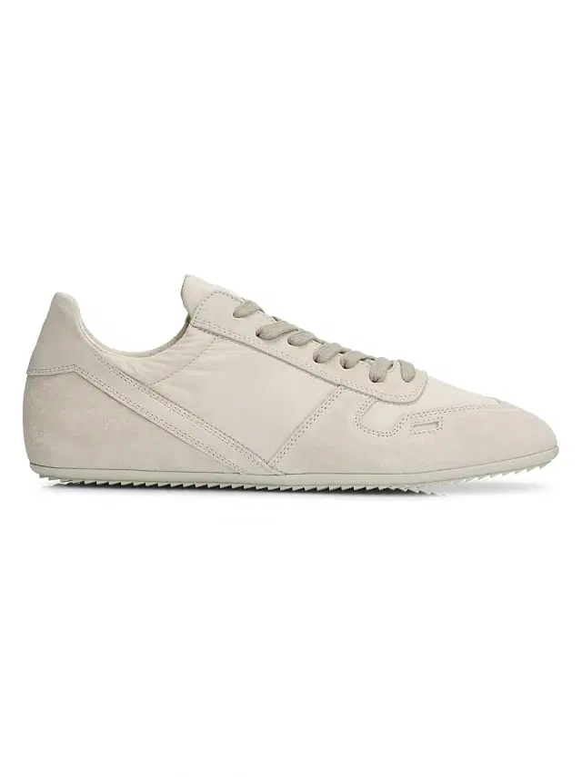 Rick Owens Men's Minimal Low-Top Sneakers - Pearl