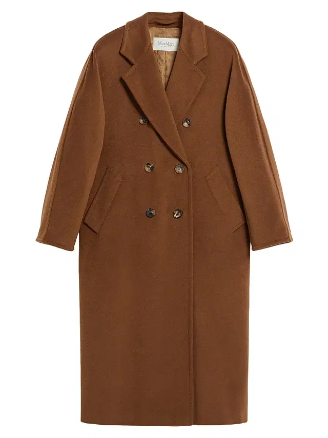 Women's 101801 Icon Madame Wool Cashmere Double-Breasted Coat - Tobacco