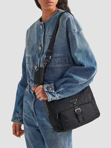 Prada Women's Re-Nylon Shoulder Bag | Thumbnail 8 Prada Women's Re-Nylon Shoulder Bag | Thumbnail 8