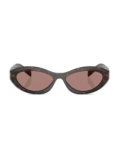 Prada Women's 53MM Geometric Sunglasses - Brown Havana | Thumbnail 2