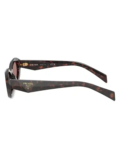 Prada Women's 53MM Geometric Sunglasses - Brown Havana | Thumbnail 3