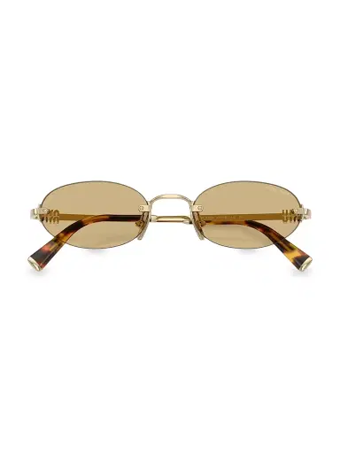 Miu Miu Women's 51MM Oval Sunglasses | Thumbnail 5 Miu Miu Women's 51MM Oval Sunglasses | Thumbnail 5
