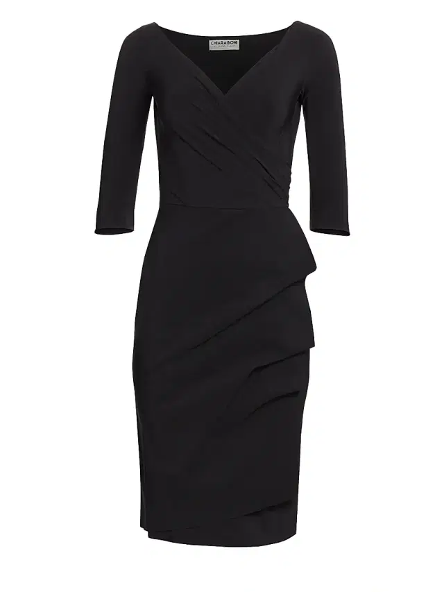 Chiara Boni La Petite Robe Women's Florian Side Ruffle Dress - Black