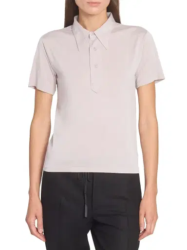 Maison Margiela Women's Jersey Polo Shirt | Thumbnail 3