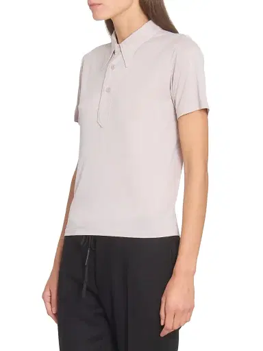 Maison Margiela Women's Jersey Polo Shirt | Thumbnail 4