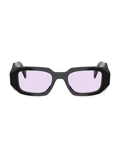 Prada Women's 51MM Rectangular Sunglasses - Purple Black | Thumbnail 2