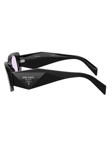 Prada Women's 51MM Rectangular Sunglasses - Purple Black | Thumbnail 5