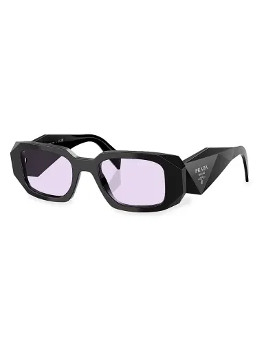 Prada Women's 51MM Rectangular Sunglasses - Purple Black | Thumbnail 1