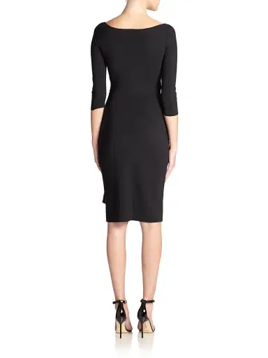 Chiara Boni La Petite Robe Women's Florian Side Ruffle Dress - Blue Klein - Size 14 | Thumbnail 4