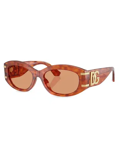 Dolce & Gabbana Women's 55MM Oval Sunglasses | Thumbnail 1 Dolce & Gabbana Women's 55MM Oval Sunglasses | Thumbnail 1