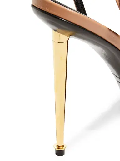 Tom Ford Women's Padlock 105MM Leather Point-Toe Ankle-Strap Sandals | Thumbnail 6 Tom Ford Women's Padlock 105MM Leather Point-Toe Ankle-Strap Sandals | Thumbnail 6