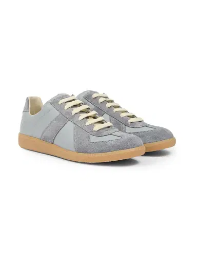 Maison Margiela Men's Replica Leather & Suede Sneakers - Griffin Gray | Thumbnail 2 Maison Margiela Men's Replica Leather & Suede Sneakers - Griffin Gray | Thumbnail 2