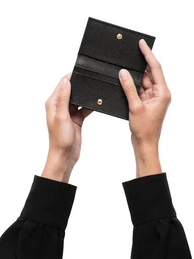 Prada Women's Saffiano Leather Card Holder | Thumbnail 4 Prada Women's Saffiano Leather Card Holder | Thumbnail 4