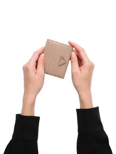 Prada Women's Saffiano Leather Card Holder | Thumbnail 4 Prada Women's Saffiano Leather Card Holder | Thumbnail 4