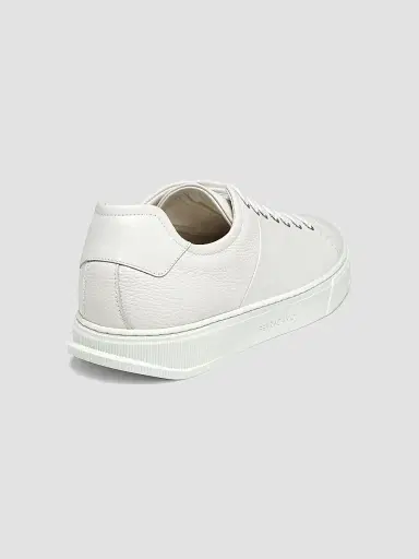 Ferragamo Men's Clayton Leather Low-Top Sneakers - Bianco Ottico - Size 13 | Thumbnail 3 Ferragamo Men's Clayton Leather Low-Top Sneakers - Bianco Ottico - Size 13 | Thumbnail 3