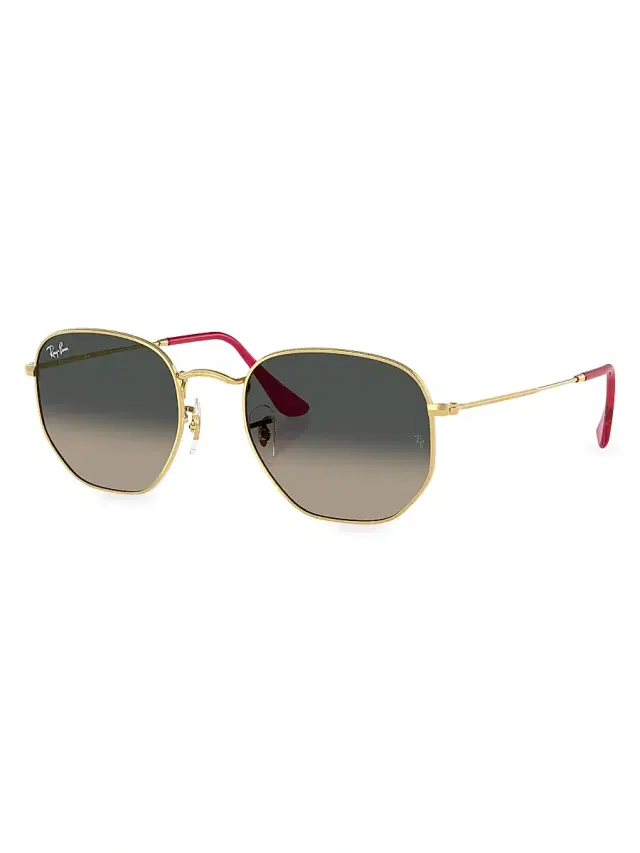 Ray-Ban Women's RB3694 55MM Geometric Sunglasses - Gradient Dark Grey Gold