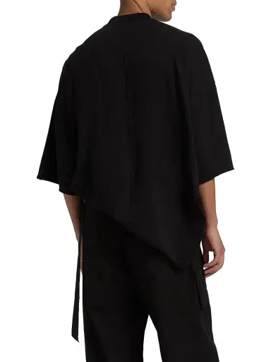 DRKSHDW by Rick Owens Men's Tommy Cotton Oversized T-Shirt - Black Milk | Thumbnail 5