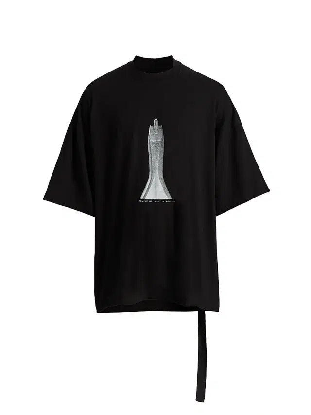 DRKSHDW by Rick Owens Men's Tommy Cotton Oversized T-Shirt - Black Milk