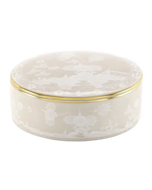 Ginori 1735 Oriente Italiano Meringa Trinket Box with Cover