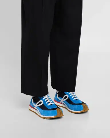 Loewe Men's Flow Runner 2.0 Nylon and Suede Sneakers | Thumbnail 2 Loewe Men's Flow Runner 2.0 Nylon and Suede Sneakers | Thumbnail 2