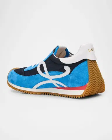Loewe Men's Flow Runner 2.0 Nylon and Suede Sneakers | Thumbnail 4 Loewe Men's Flow Runner 2.0 Nylon and Suede Sneakers | Thumbnail 4