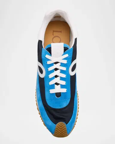 Loewe Men's Flow Runner 2.0 Nylon and Suede Sneakers | Thumbnail 6 Loewe Men's Flow Runner 2.0 Nylon and Suede Sneakers | Thumbnail 6