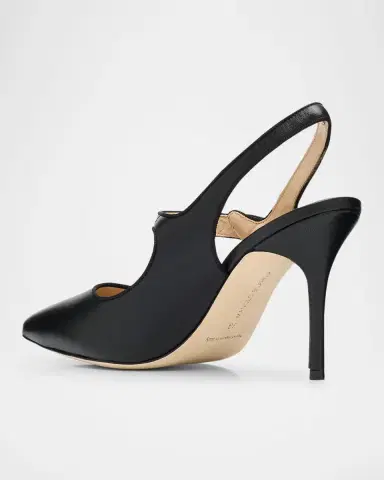 Manolo Blahnik Camparisli Leather Mary Jane Slingback Pumps | Thumbnail 3 Manolo Blahnik Camparisli Leather Mary Jane Slingback Pumps | Thumbnail 3