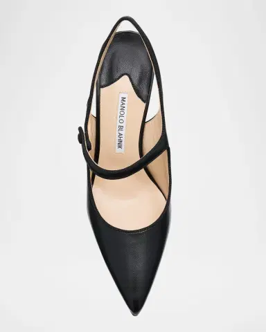 Manolo Blahnik Camparisli Leather Mary Jane Slingback Pumps | Thumbnail 6 Manolo Blahnik Camparisli Leather Mary Jane Slingback Pumps | Thumbnail 6