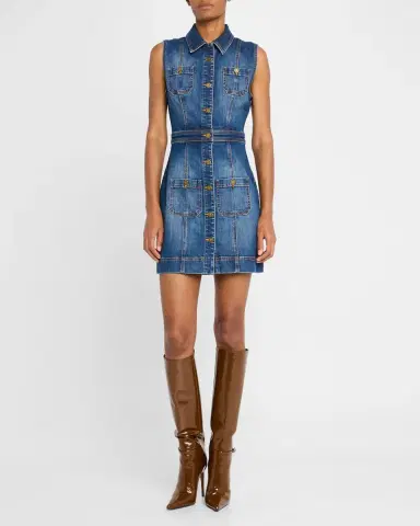 Ramy Brook Katalina Sleeveless Denim Mini Dress | Thumbnail 2