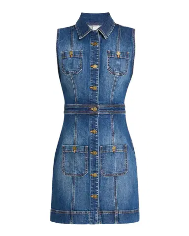 Ramy Brook Katalina Sleeveless Denim Mini Dress | Thumbnail 1