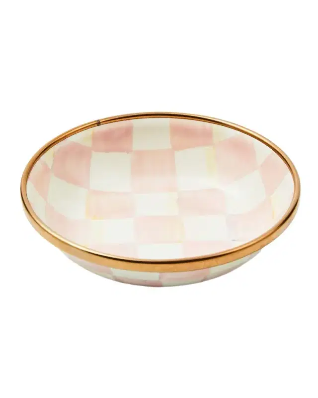 MacKenzie-Childs Rosy Check Dipping Bowl