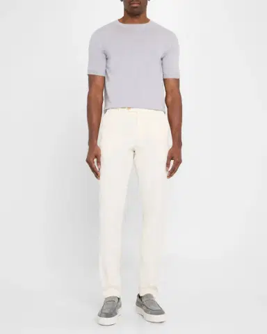 Isaia Men's Luxe Crew Knit Shirt | Thumbnail 2